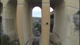 preview picture of video 'SeBsZ - Abseiling Mosta Bridge in Malta'