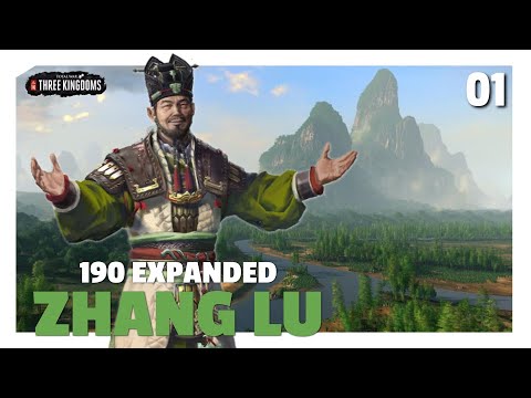 The Taoist Celestial Master Who Ruled Hanzhong | Zhang Lu 190 Expanded Mod Let's Play E01