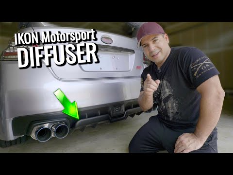 IKon Motorsports Rear Diffuser Installation and Review on WRX STI