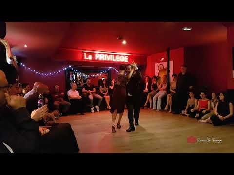  John Zabala  and  Maria Filali  are  dancing  to  the  tango  "  Bien Pulenta  "  by  Juan D'Arienzo