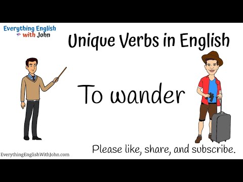 Vocabulary | To Wander: Learn English Verbs Easily and Quickly #englishvocabulary