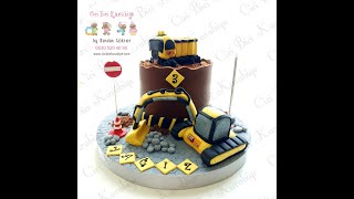 İş Makinleri Temalı Pasta Yapımı