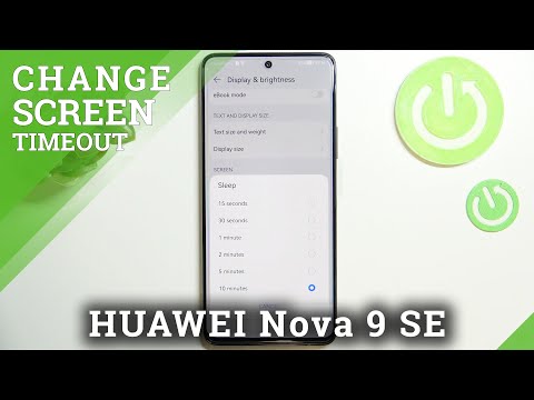 How to Change Screen Timeout on HUAWEI Nova 9 SE - Adjust Screen Timeout