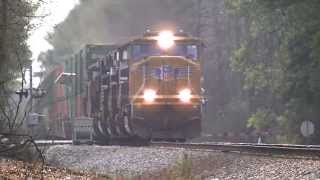 preview picture of video 'Norfolk Southern 226 EB With Engineer Norb & 6 Engines! Lithia Springs,Ga 02-25-2014©'