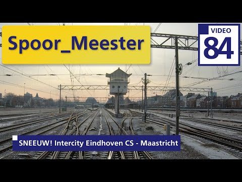 (4K) Cabview NS Trein WINTER !! | Rij mee met de MACHINIST van Eindhoven CS naar Maastricht (84)