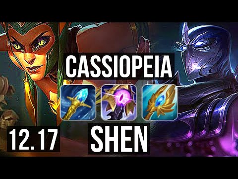 CASSIOPEIA vs SHEN (TOP) | 10/1/6, 600+ games, Legendary | EUW Master | 12.17