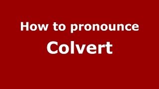 How to pronounce Colvert