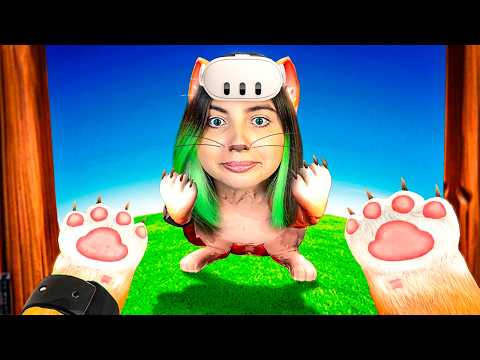 VIREI UM GATO POR 17 MINUTOS MAS... EM REALIDADE VIRTUAL. (primeira vez com VR)