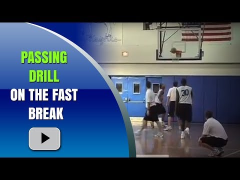 Basketball Pressure Passing Drill on the Fast Break - Coach Joe Wootten