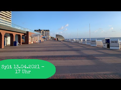 Westerland, Sylt 13.04.2021, Leere trotz Öffnung der Außengastronomie  / Corona Lockdown