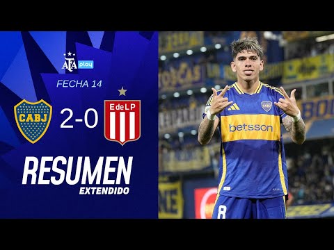 Boca Juniors 2-0 Estudiantes de La Plata | #TorneoApertura2025 | RESUMEN EXTENDIDO | FECHA 14