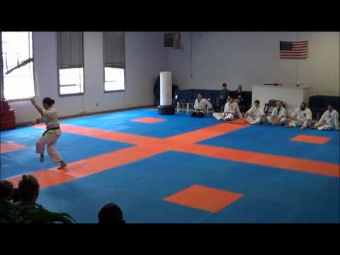 Jennifer Allman performing Kata's for her Shodan Test