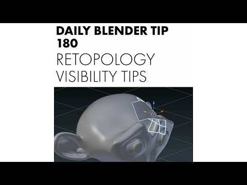 Daily Blender Tip 180 - Retopology visibility tips