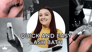 How to Perform a Lash Bath Service