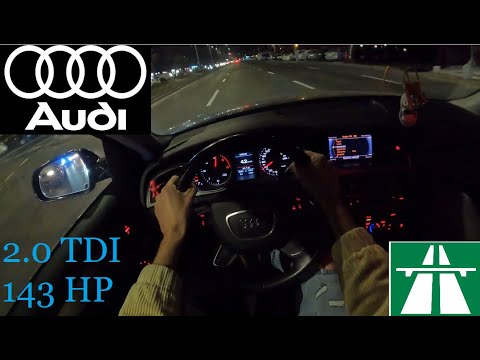 2013 Audi A4 B8 Facelift (2.0 TDI 143 HP Acceleration) | POV Test Drive AUTOBAHN and City