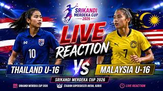 Download lagu 🔴 LIVE REACTION! THAILAND U-16 5 vs 1 MALAYSIA U-16 | SRIKANDI MERDEKA CUP 2026 🇹🇭🇲🇾 mp3