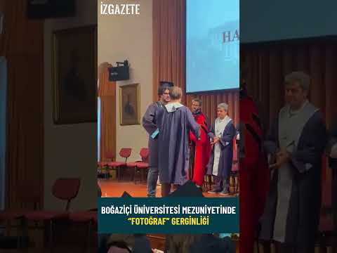 Boğaziçi Üniversitesi mezuniyetinde 'fotoğraf' gerginliği #boğaziçiüniversitesi #mezuniyet