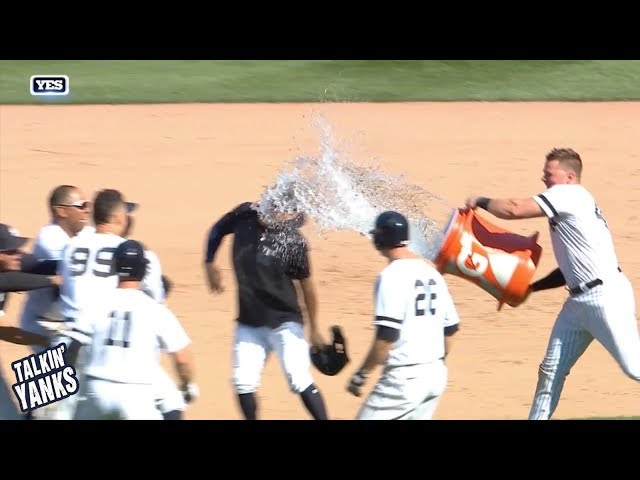Gleyber Torres hits the walk off and the Yankees celebrate, a breakdown