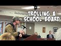 Trolling a school board that banned pride flags