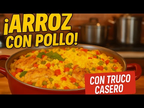 Arroz con Pollo Fácil y Barato- Rinde Mucho y Queda Riquísimo! Receta Casera!