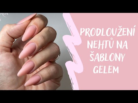 Prodloužení nehtů na šablony gelem | Kate nehty