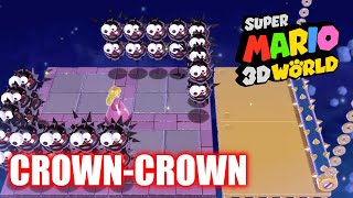 Super Mario 3D World - World Crown Crown - 100% Playthrough - All Green Stars & All Stamps