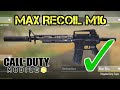 Max recoil auto M16 gunsmith & gameplay in COD Mobile | Call of Duty Mobile