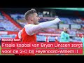 Zo klonk de 2-0 van Bryan Linssen bij Feyenoord-Willem II op Radio Rijnmond