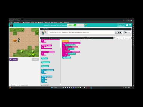 Code.org Express Course 2022 Harvesting with Conditionals Lesson 19 Upload Student