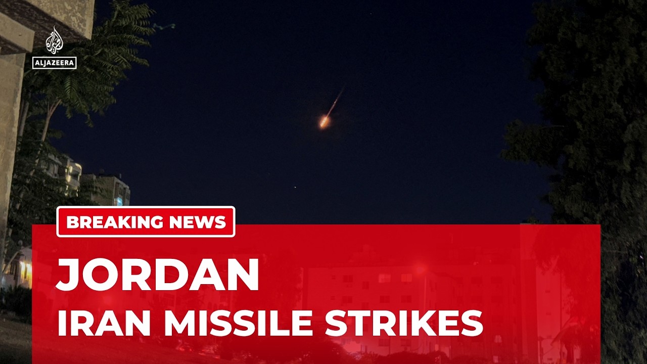 Explosions in the skies over Jordan: Iranian state media say missiles fired towards Jordan