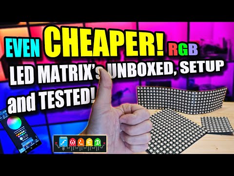 EVEN CHEAPER LED Matrix Panels - Unveiling Brilliance PT2: Unboxing and Live Showcase.