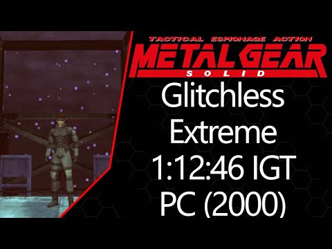 MGS1 | Integral | PC (2000) | Extreme | Glitchless | 1:12:46 IGT