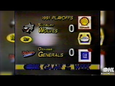 OHL Rewind - Wayback Wednesday: Sudbury Wolves @ Oshawa Generals - March 22nd 1991