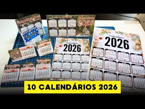 Vídeo: Calendário Grande 2026: modelos e formatos para baixar