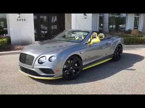 Bentley GTC Speed with Cyber Yellow Accents - Bentley Tampa Bay