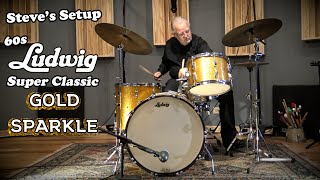 Video thumbnail for INCREDIBLE CONDITION! Steve Sr's Ludwig Super Classic Drum Kit - Gold Sparkle by Steve Maxwell Drums