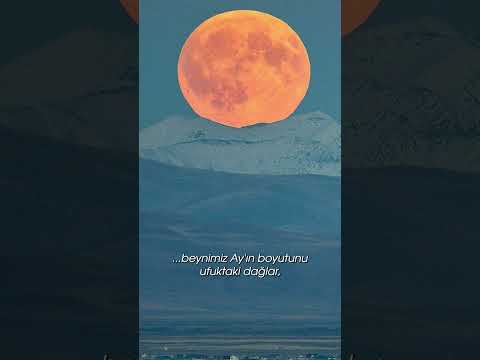 Ay Bazen Neden Çok Büyük Görünüyor? #shorts