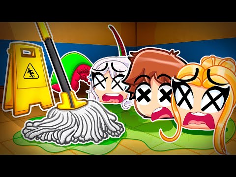 Techy Plays Roblox Disaster Janitor With MY CRAZY FAN GIRLS...