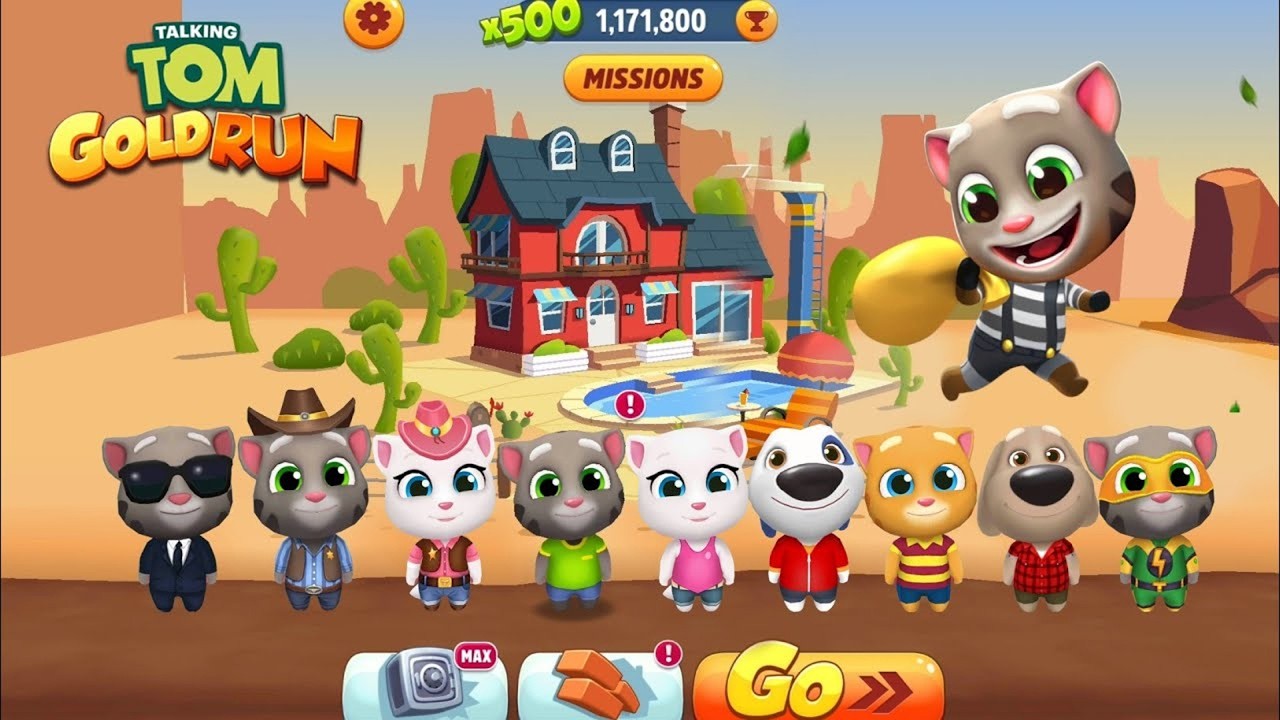 Talking Tom Gold Run - Ben, Tom, Angela, Hank, Ginger New Update | NT Game Play Offical