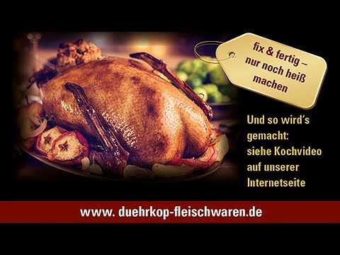 Gans, ganz einfach. Der schnellere Gänsebraten zu Weihnachten