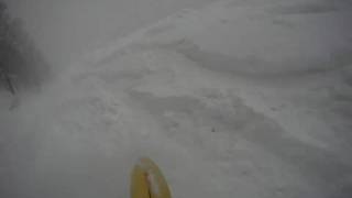 preview picture of video '2011/2/1 PM3:00 hakkaisan snowsurf'