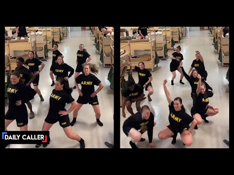 Female Soldier Twerking