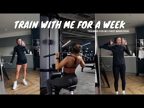 TRAIN WITH ME FOR A WEEK | My marathon training split | 6 day workout week