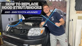 How to replace Hood shocks/lift support struts on a 2003-2009 Toyota 4Runner