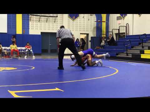 132 Miller, Kaleb v Andrews, A. (Bishop Mccort Hs) 12-12-19 W PIN 0:53