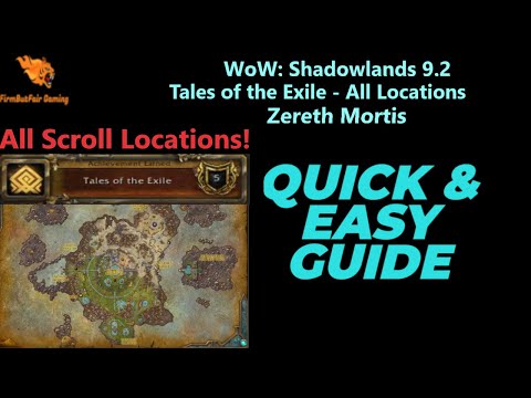 WoW: Shadowlands 9.2- Tales of the Exile Achievement - All Locations - Required for Flying