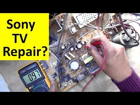 How to Repair Sony Wega TV Trinitron - Red LED Blinking four Times