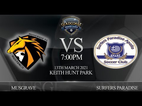 FGC Premier League rnd 1 - Musgrave Mustangs vs Surfers Paradise Apollo  (0-10).