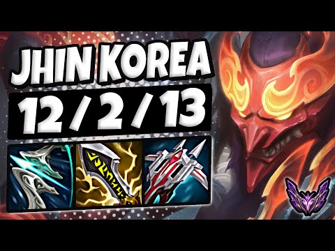Jhin vs Ashe ADC / KR Master / Patch 13.9 / Season 13 [ 12 / 2 / 13 ] ⭐