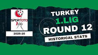Turkey | 1. Lig Stats Round 12 2025-26 | Historical Stats | OverGolStats
